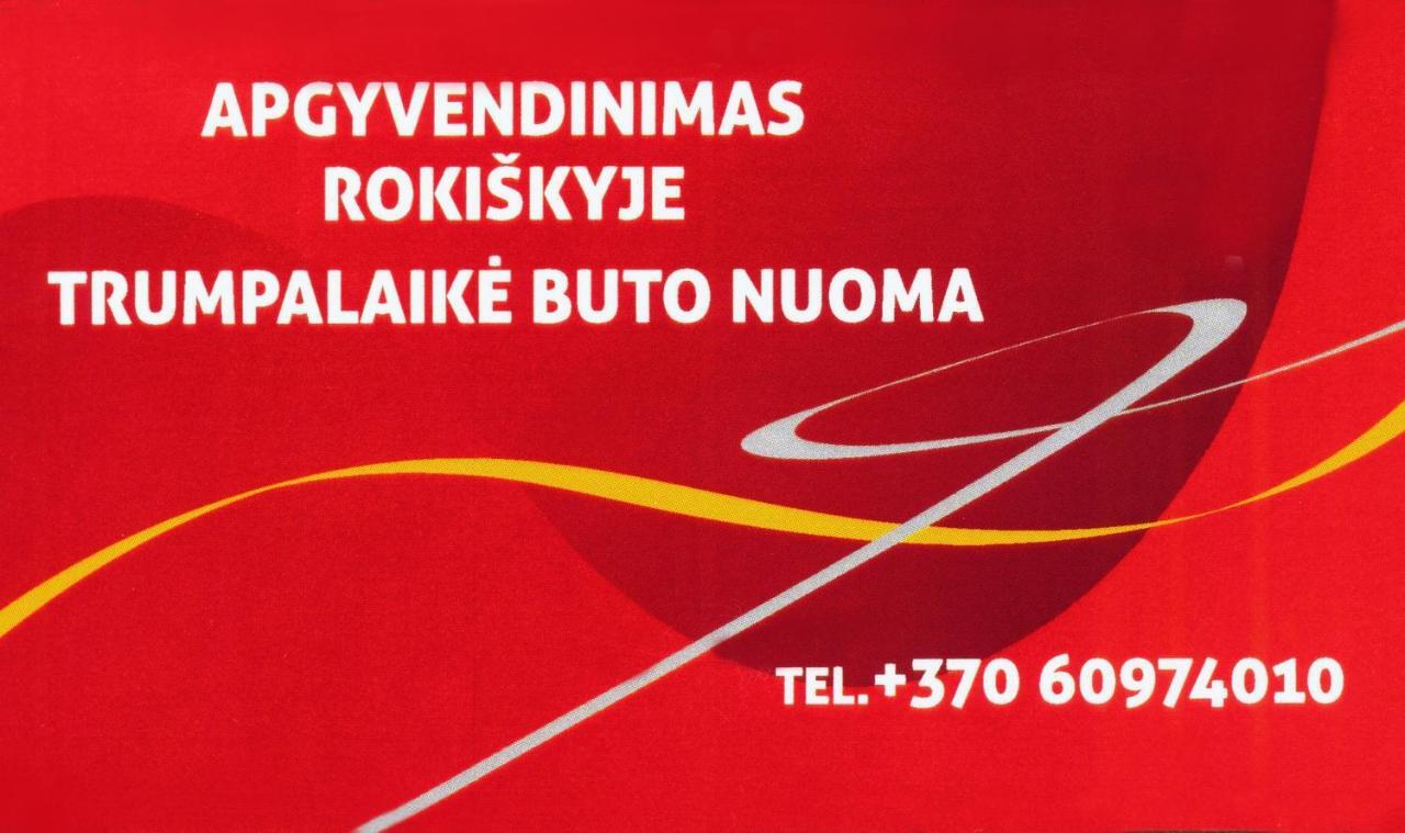 Trumpalaike Buto Nuoma,Apgyvendinimas - Bekontaktis Iejimas Rokiskis Dış mekan fotoğraf